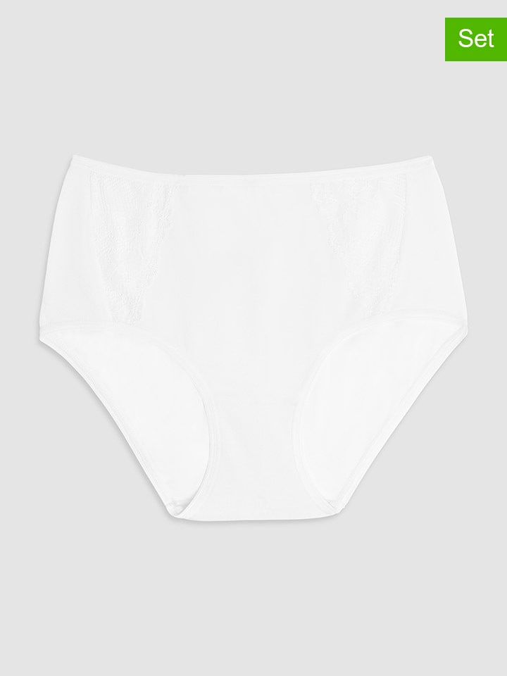 COTONELLA 2er-Set: Taillenpantys in Weiß günstig kaufen