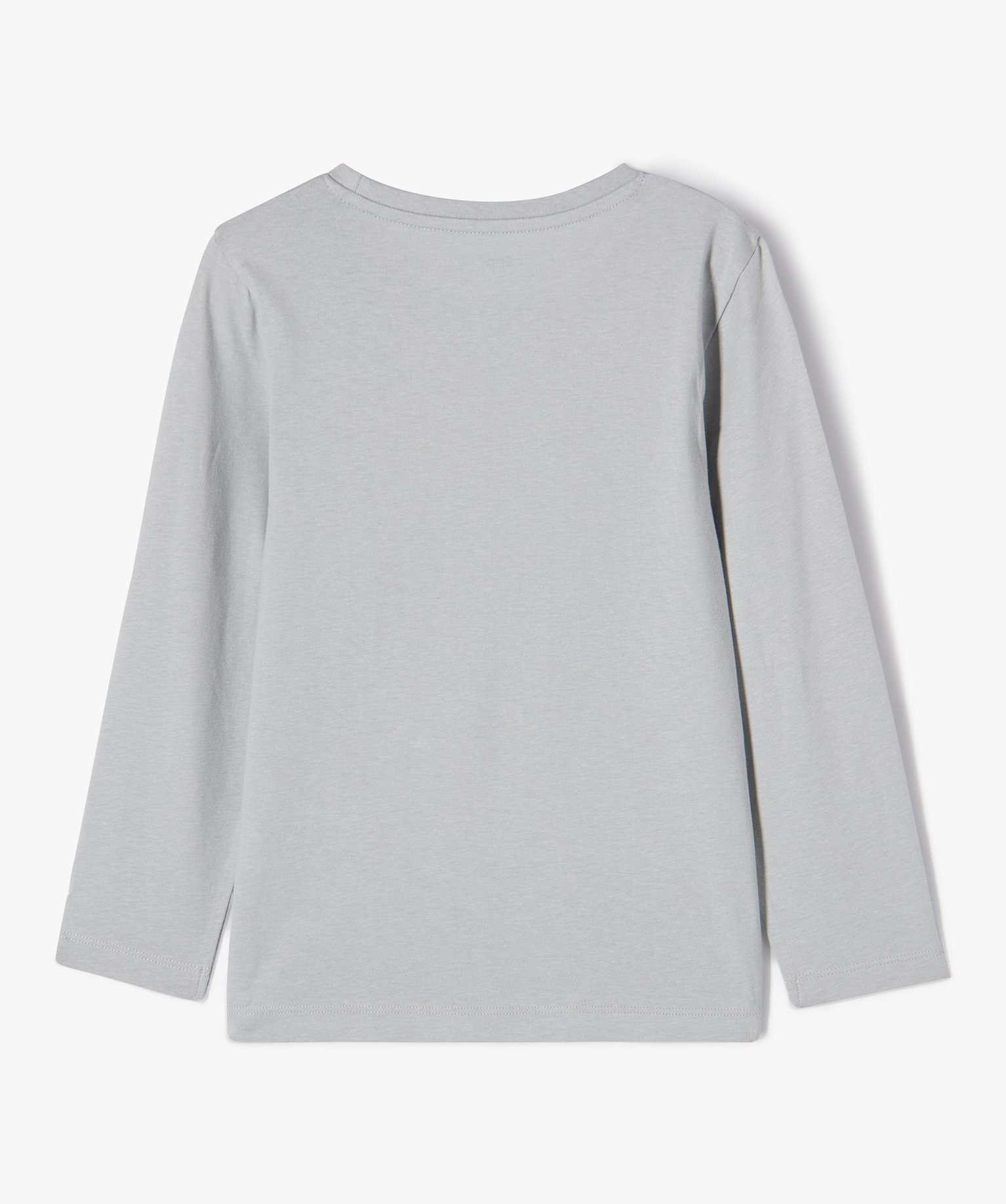 Tee-shirt à manches longues imprimé Garçon gris | GEMO