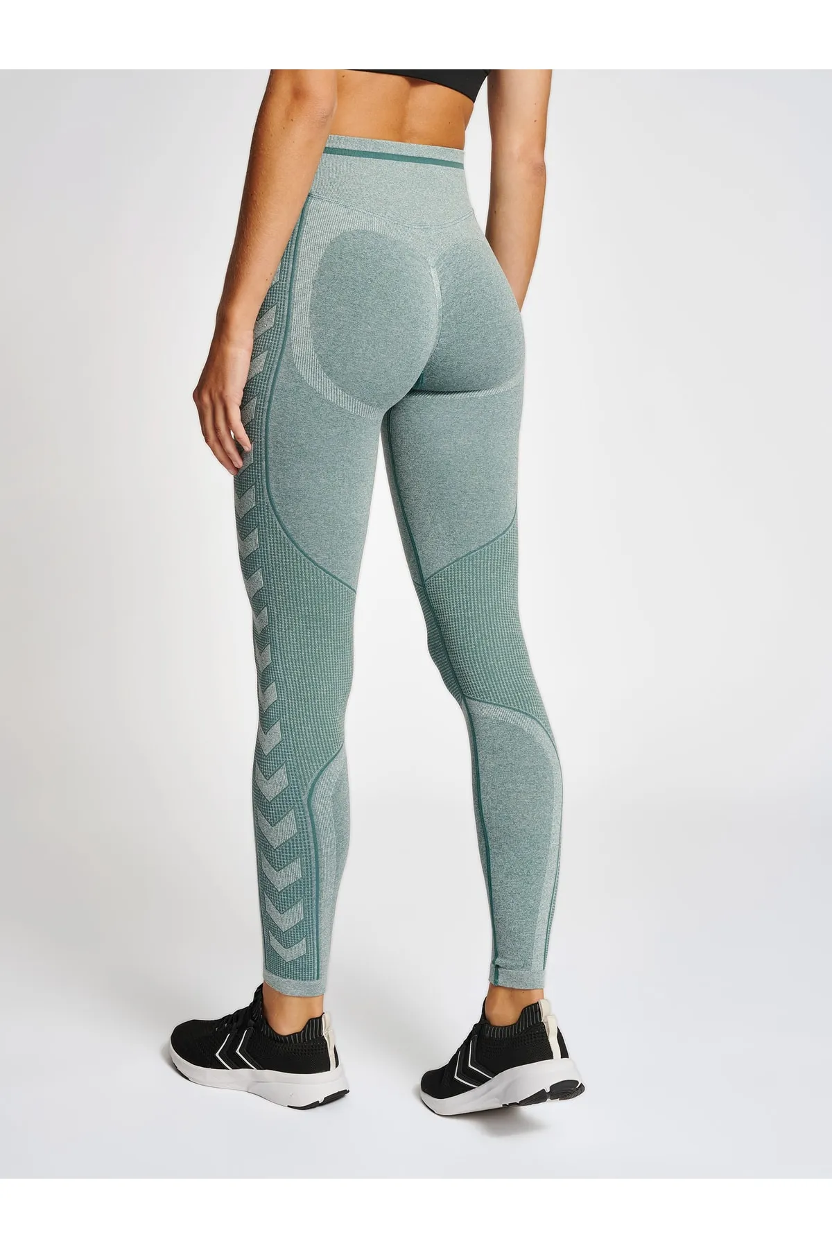 hummel  Sport-Leggings - Grün - Mittlerer Bund