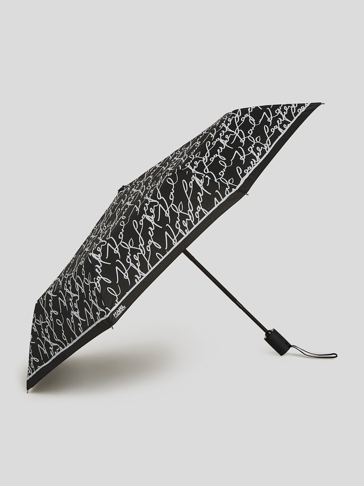 Karl Lagerfeld Regenschirm in Schwarz günstig kaufen onesize
