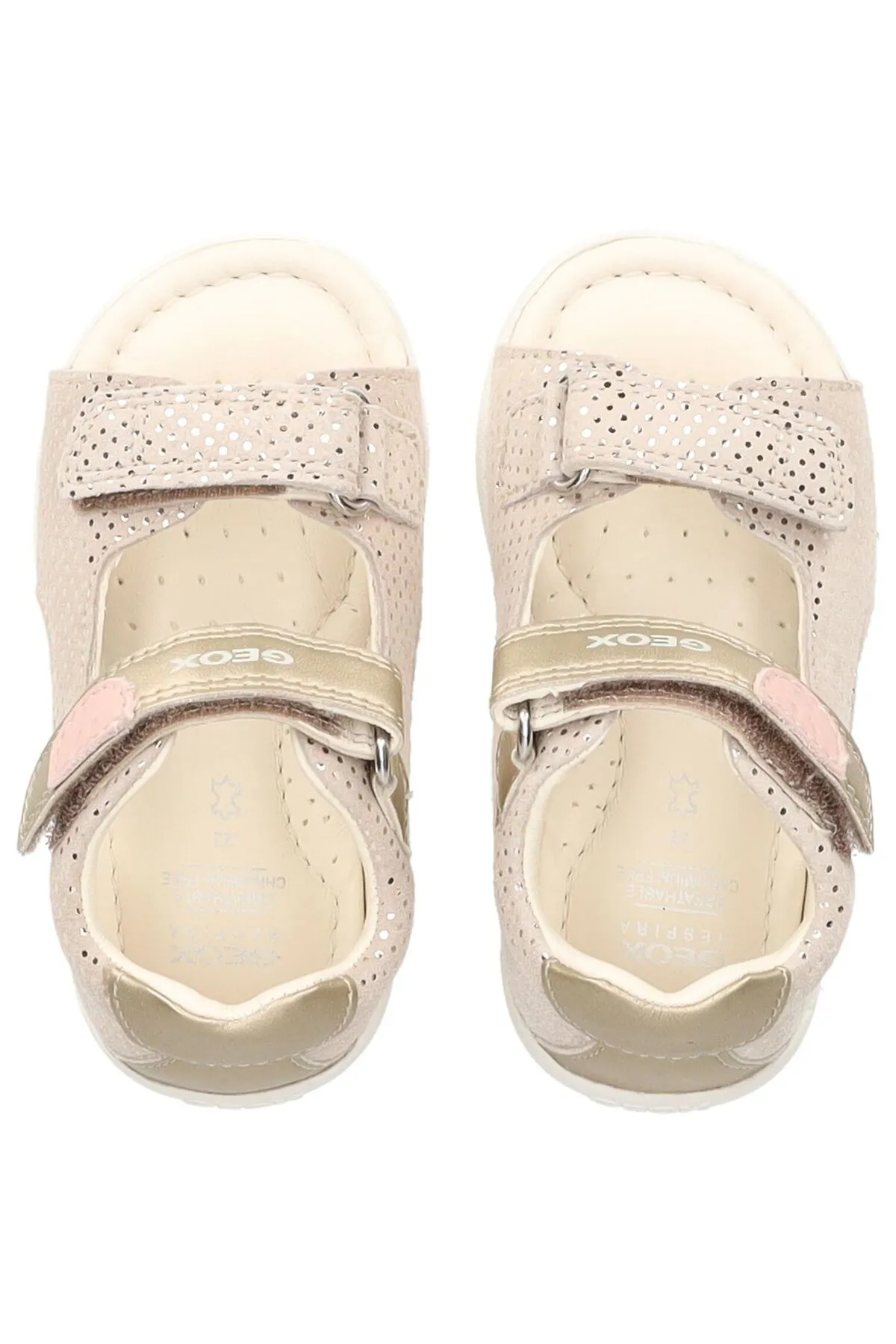 Geox  Sandalette - Beige - Flacher Absatz