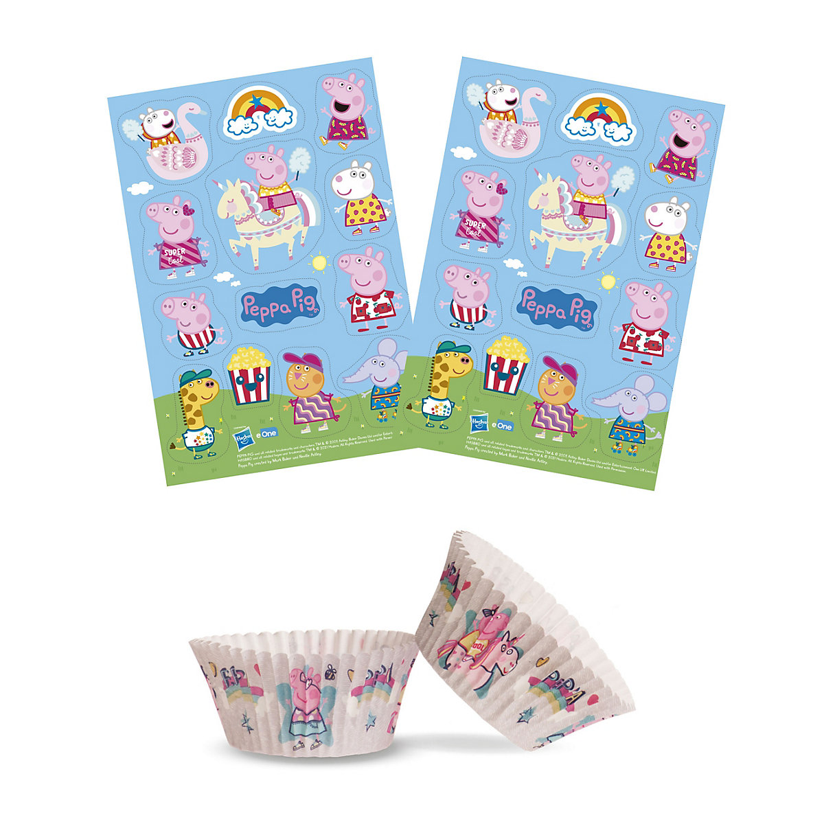 2er Set Peppa Wutz Muffinaufleger + Muffinschalen