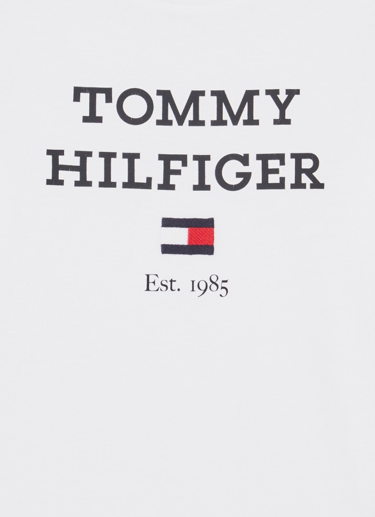Tricou cu mânecă lungă Tommy Hilfiger cu logo imprimat