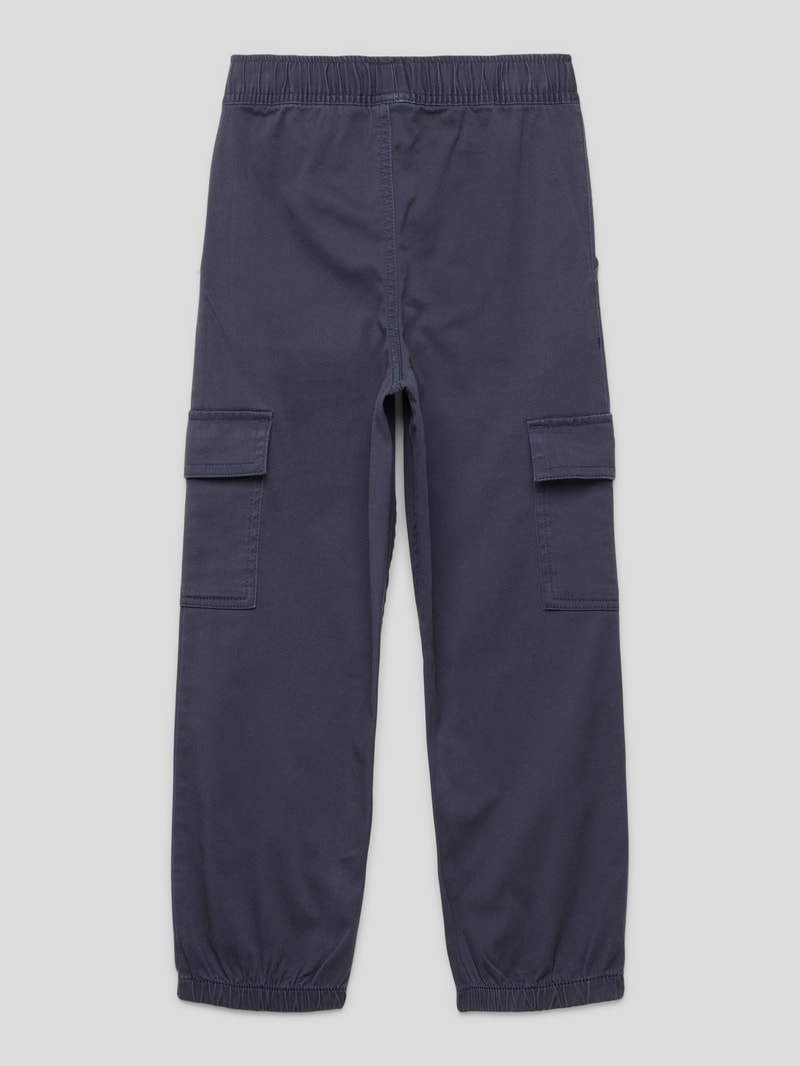 Hose mit Pattentaschen und Tunnelzug in blau