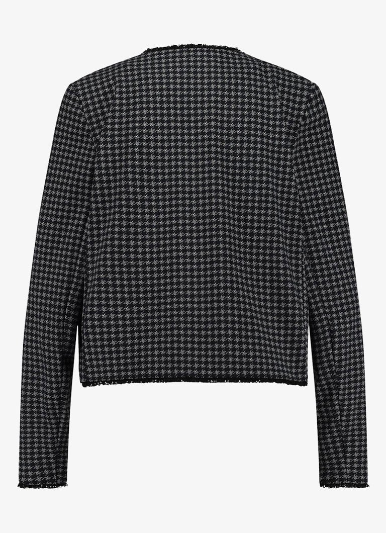 Στούντιο Anneloes Sue cropped houndstooth μπουφάν
