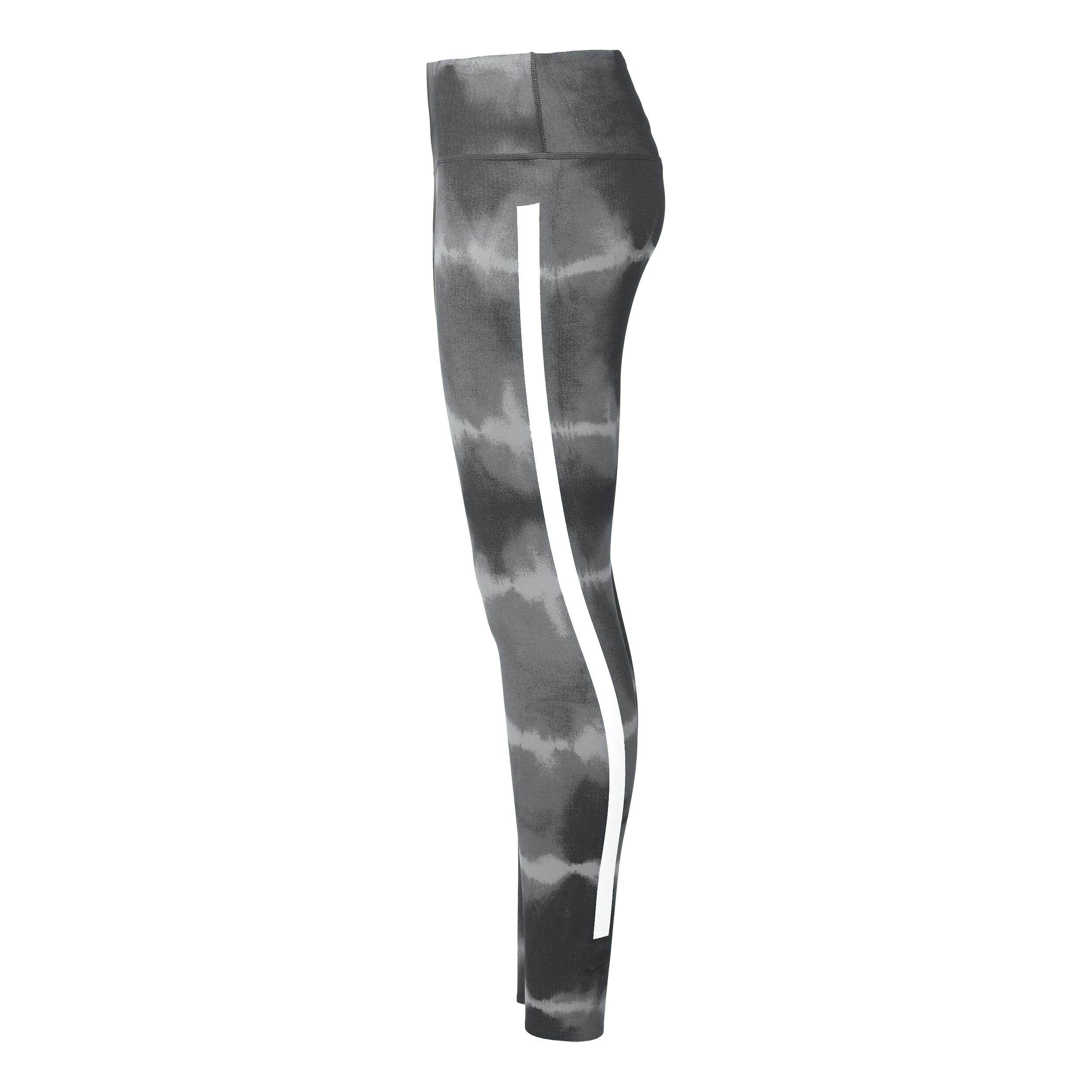 Dri-Fit One Luxe Mid-Rise All Over Print Tight Damen - Schwarz, Grau