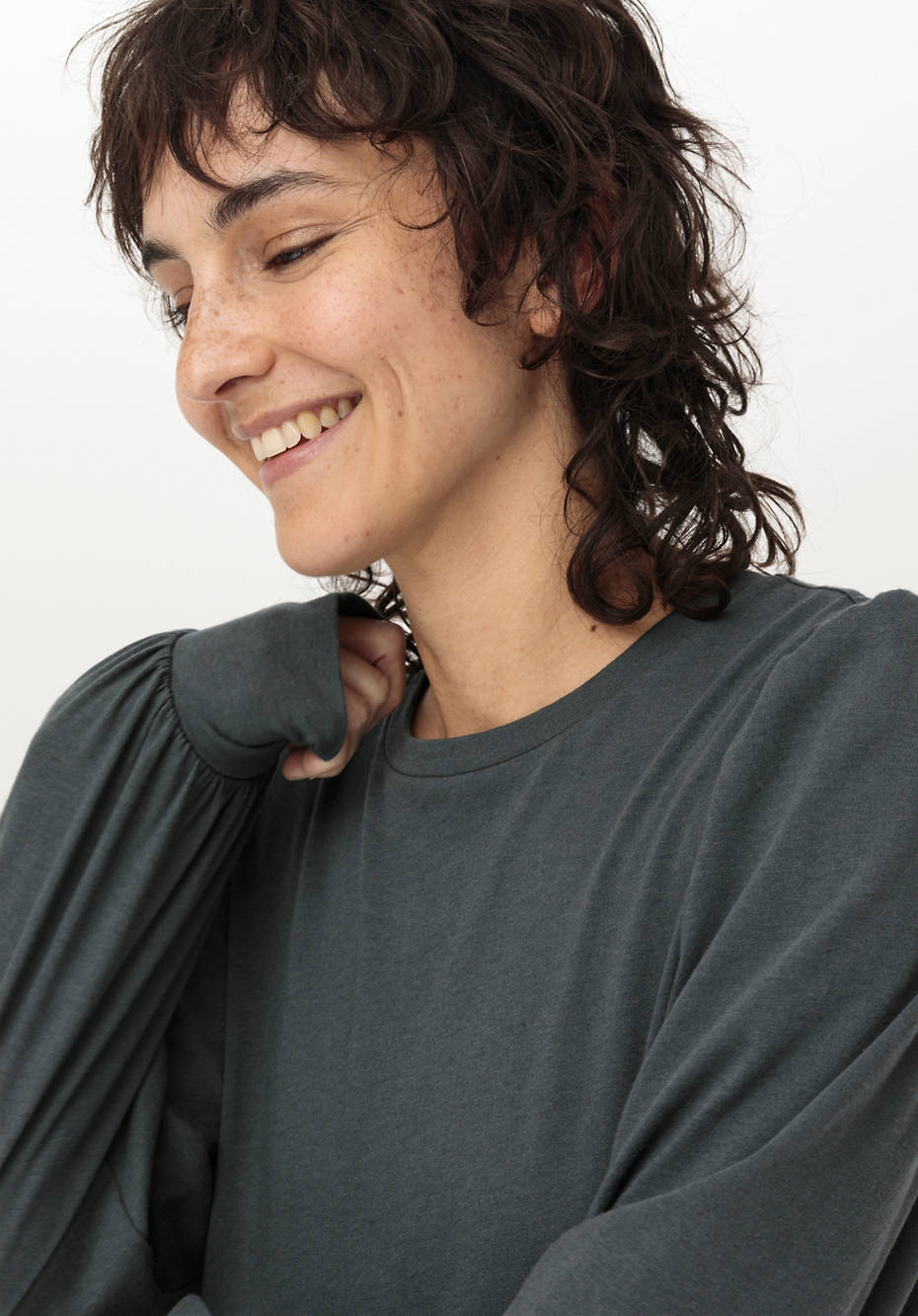 Mini-Kleid aus Bio-Baumwolle mit Bio-Merinowolle
