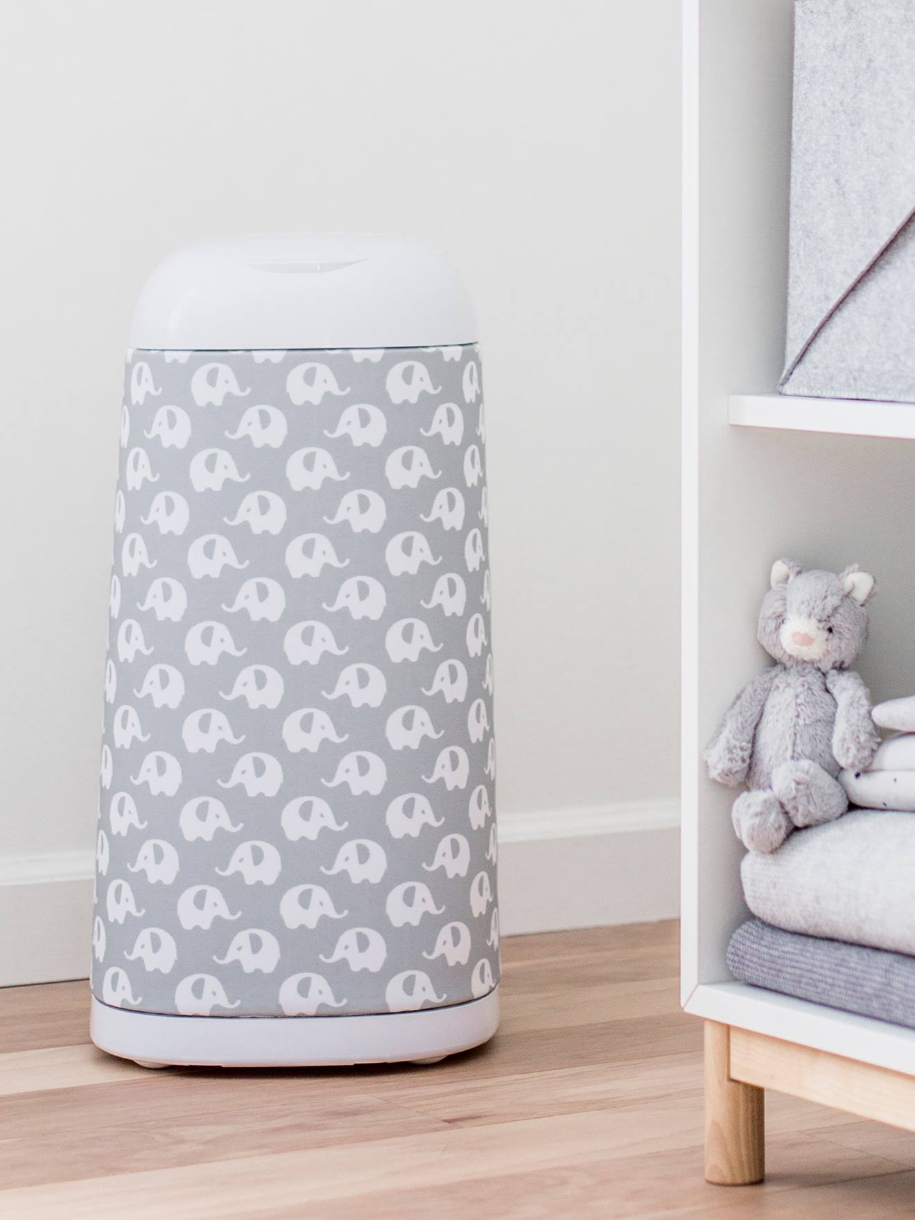 Housse décorative pour poubelle à couches Dress-Up ANGELCARE gris