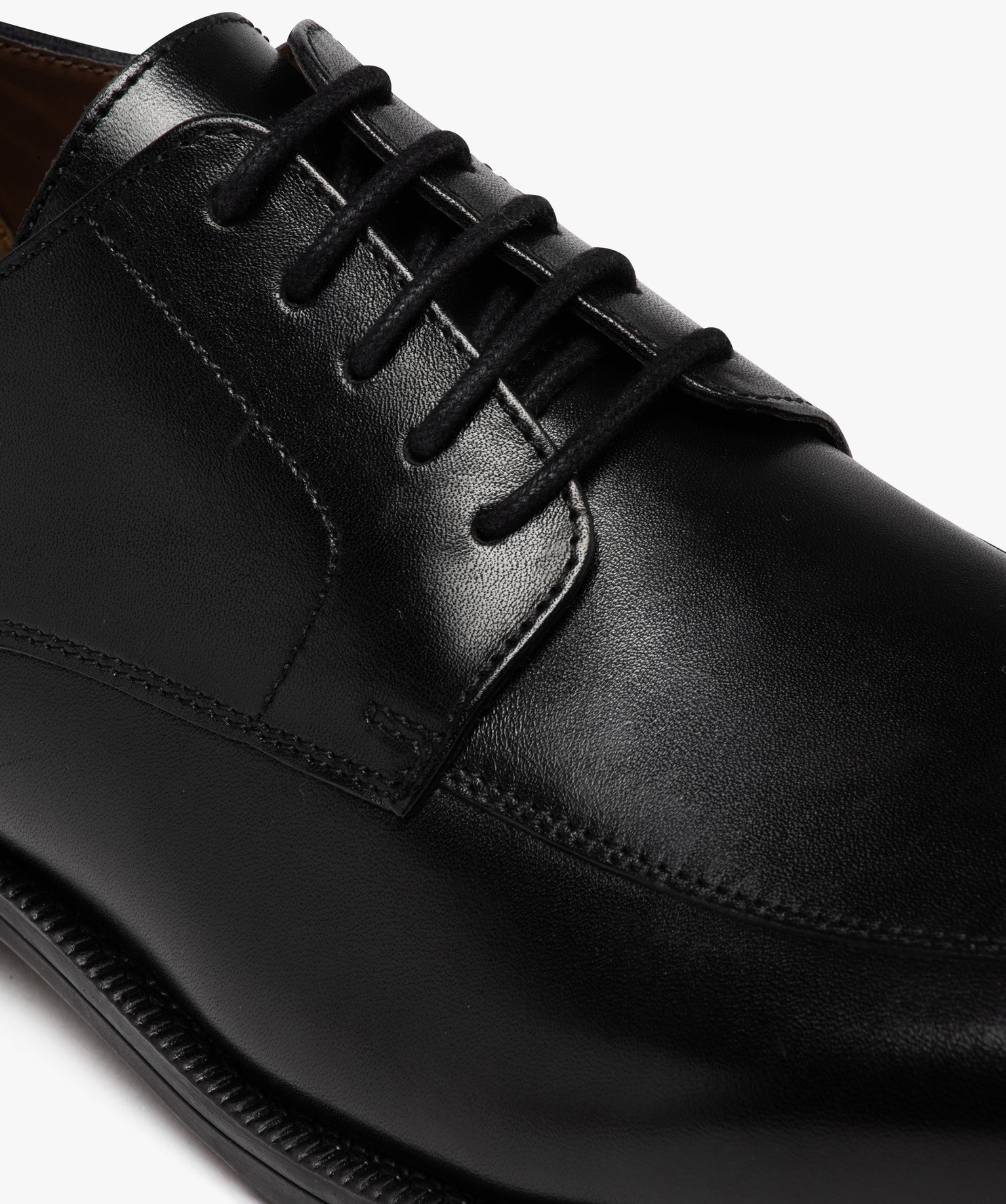 Derbies homme dessus en cuir à semelle débordante - Taneo noir | GEMO