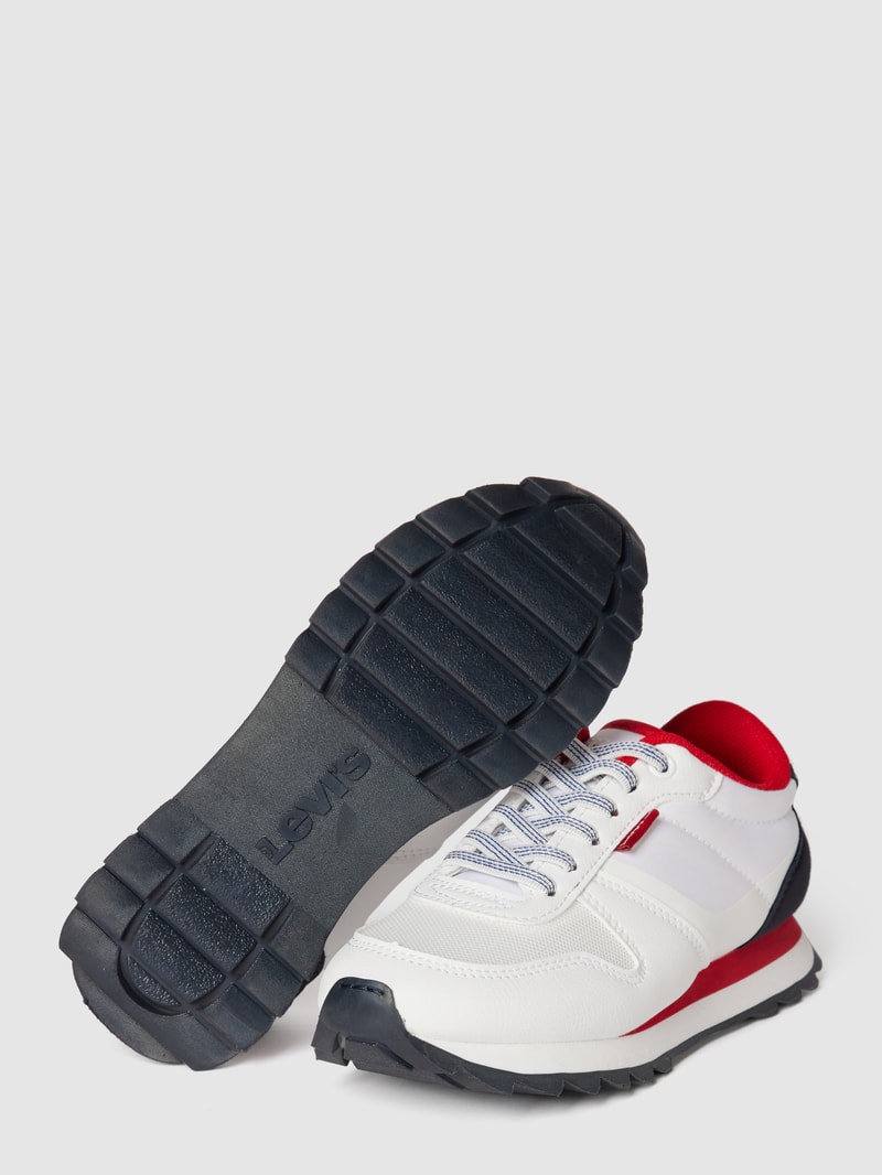 Sneaker mit Label-Detail Modell 'ALEX' in weiß