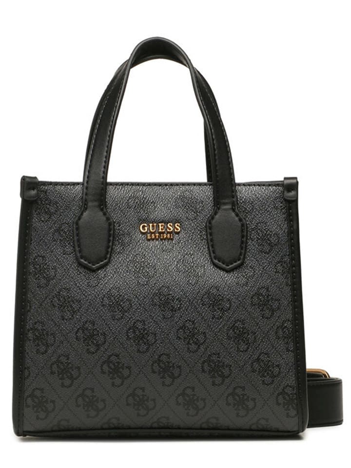 Guess Henkeltasche in Grau/ Schwarz - (B)20 x (H)17 x (T)10 cm günstig kaufen onesize