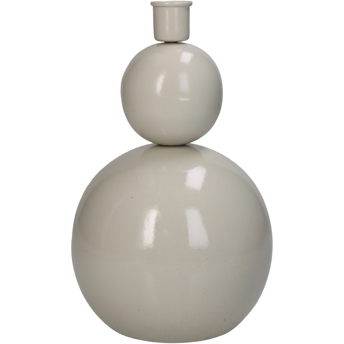 Trendhopper Kerzenständer Belly Elfenbeinfarben 20,5 cm
