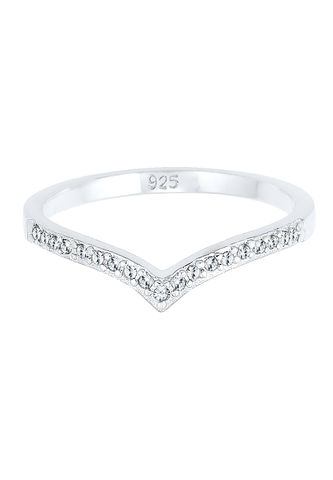 Elli Geometrische V-förmige Kristalle, 925er Silber