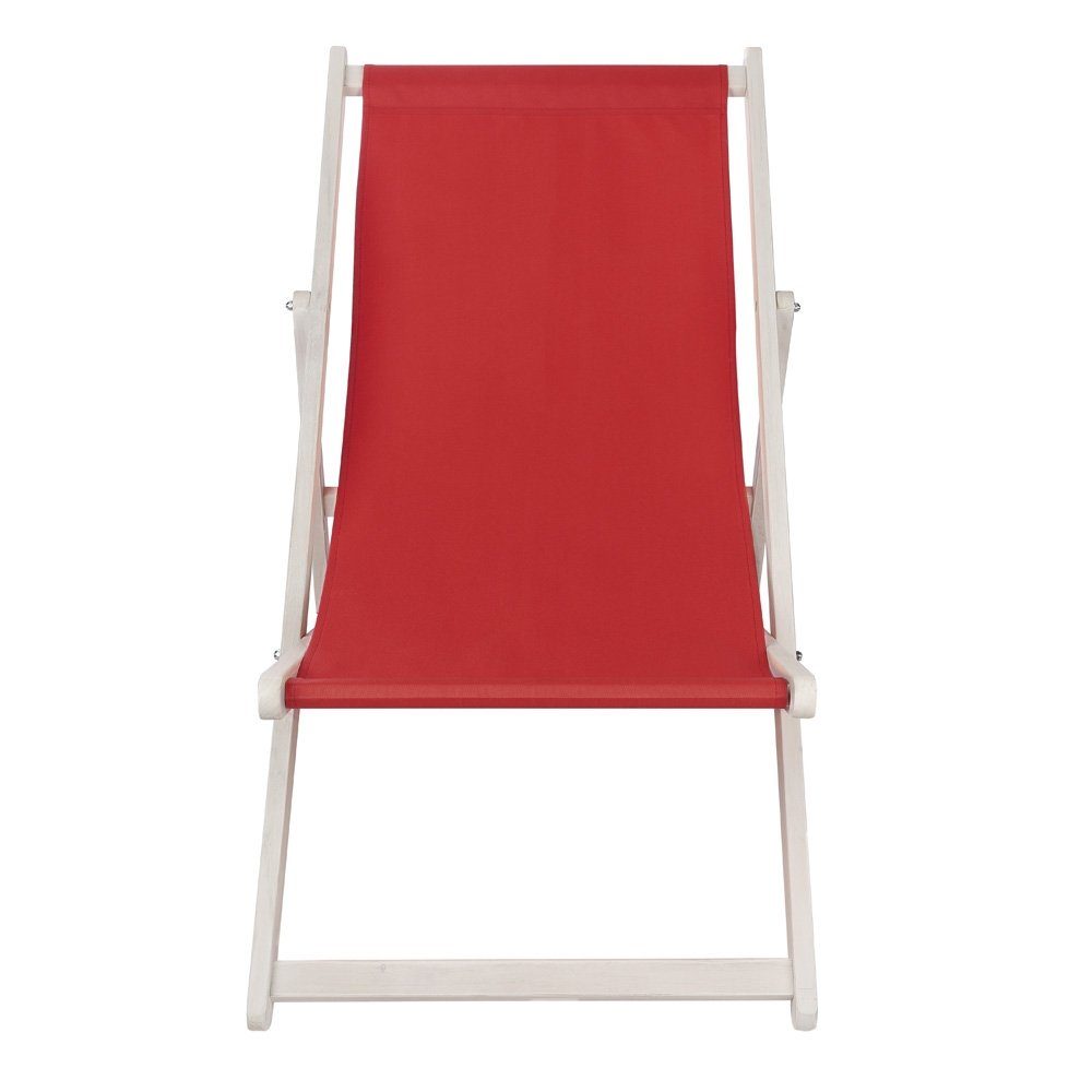 Melko Gartenstuhl Strandliege klappbar Liegestuhl Gartenliege Sonnenliege Balkonliege (Stück, 1 St), inkl. Sicherung gegen ungewolltes Zusammenklappen
