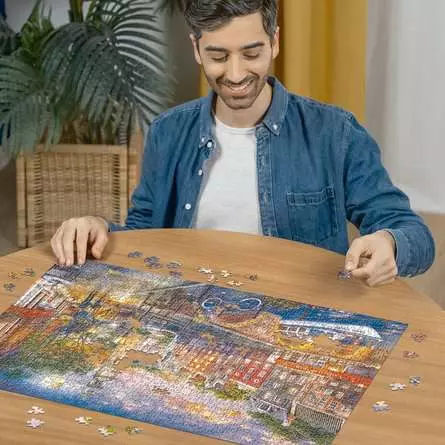 Puzzle 1000 Teile - Sonnenuntergang Amsterdam