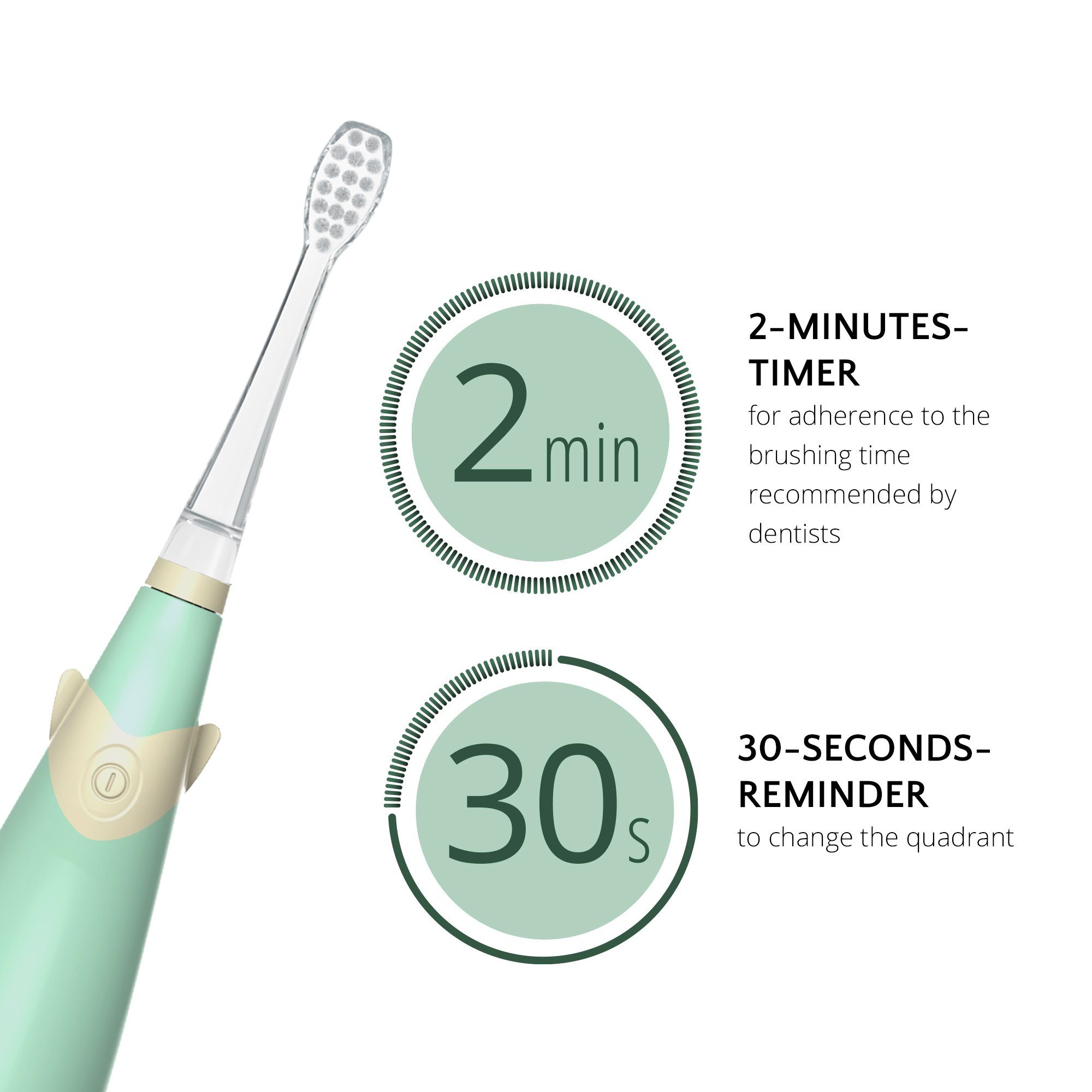 AILORIA Elektrische Kinderzahnbürste BUBBLE BRUSH kinder-schallzahnbürste, Schallzahnbürste in buntem Design, LED & Musik für Kinder
