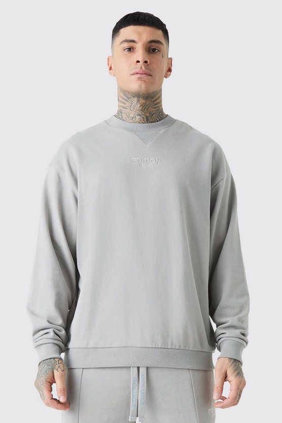 Tall Oversize Sweatshirt mit Edition-Print