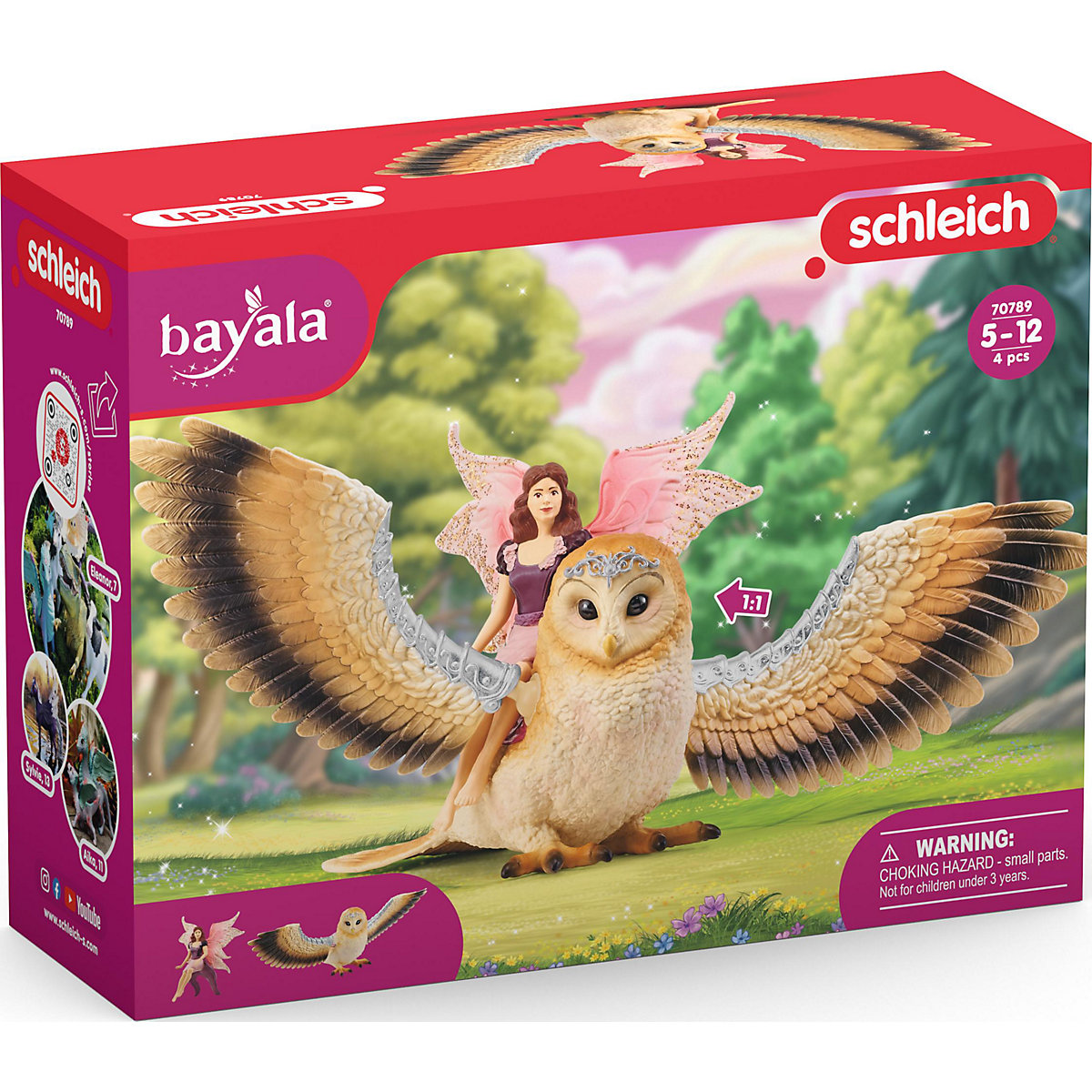 Schleich bayala 70789 Elfe auf Glitzer-Eule V2