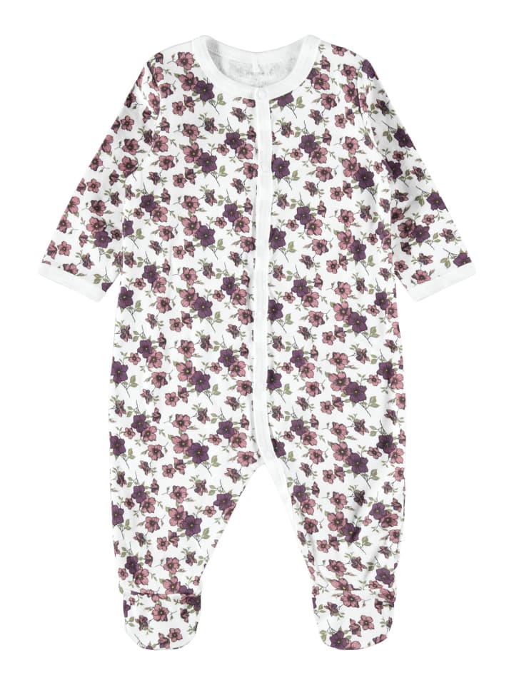 name it Mädchen Schlafstrampler 2er Pack Blumen Prune Purple-50 günstig kaufen