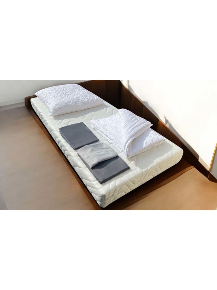 GMD Living Schlaf-Set: Matratze, Kissen, Bettdecke, Spannbettlaken und Bettwäsche günstig kaufen 90 x 200 cm