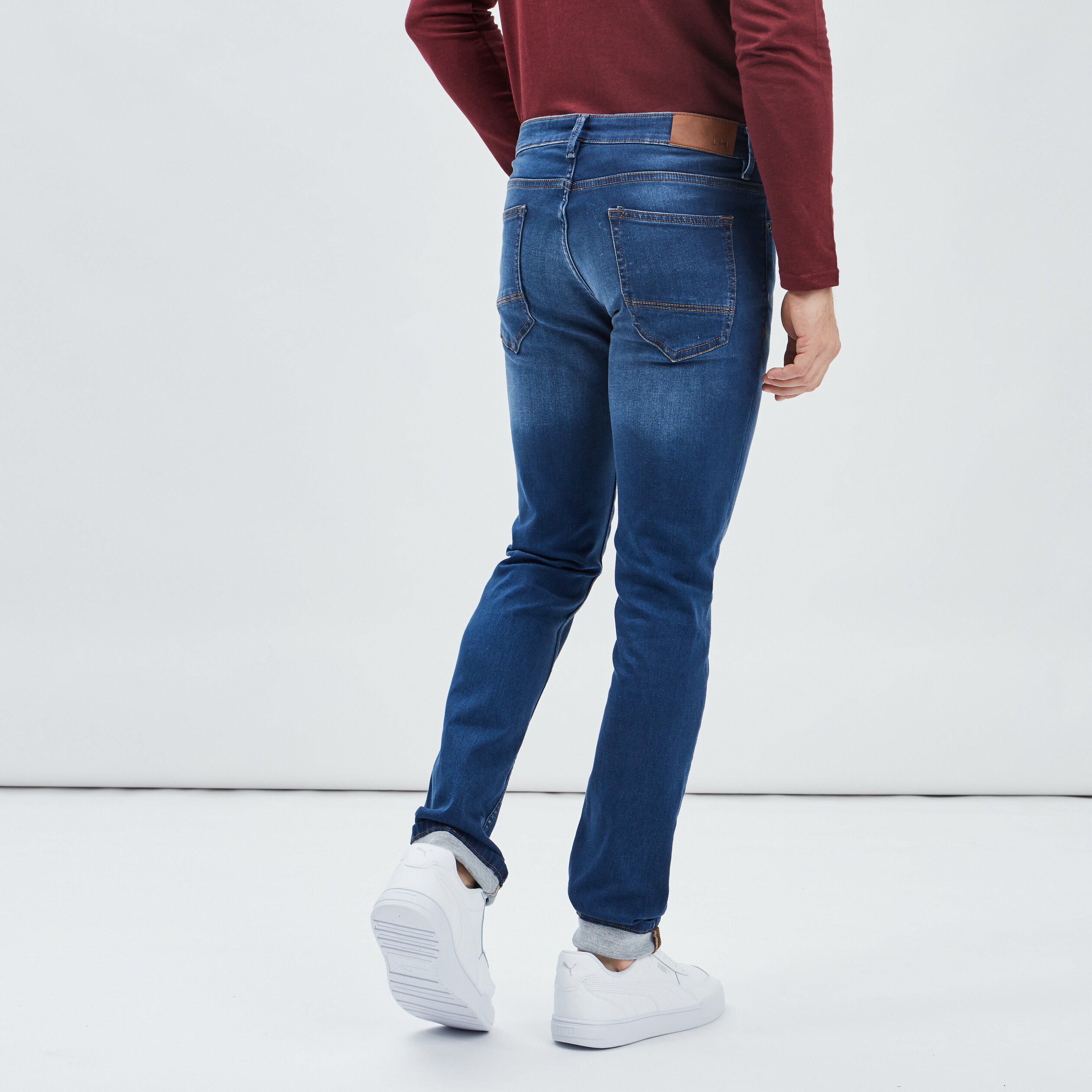 Jeans slim stretch denim double stone homme | La Halle