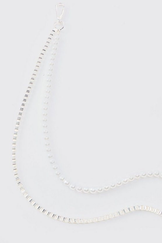 Mehrlagige Halskette mit Strass
