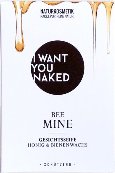 I Want You Naked Bee Mine Honig & Bienenwachs Gesichtsseife