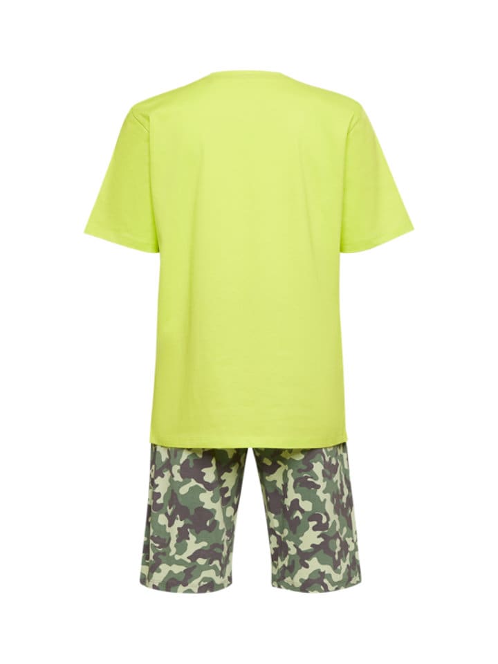 comazo Herren Schlafanzug kurz in Lime günstig kaufen 52