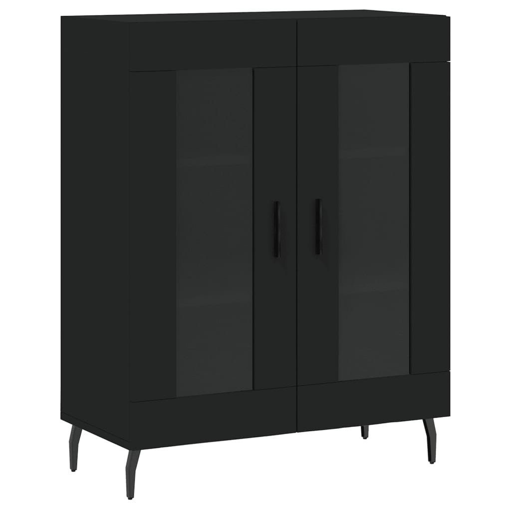 vidaXL Sideboard Sideboard Schwarz 69,5x34x90 cm Holzwerkstoff (1 St)
