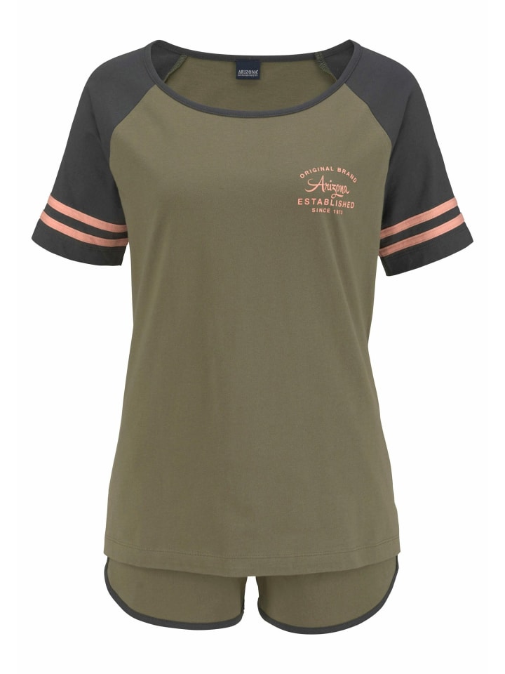 ARIZONA Shorty in grün-apricot günstig kaufen