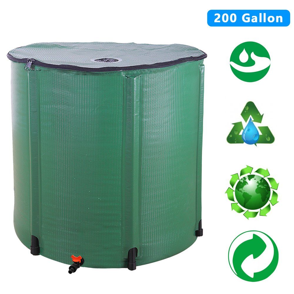 FCH Regenwassertank, 750 l, Regentonne 750L Faltbar mit Hahn