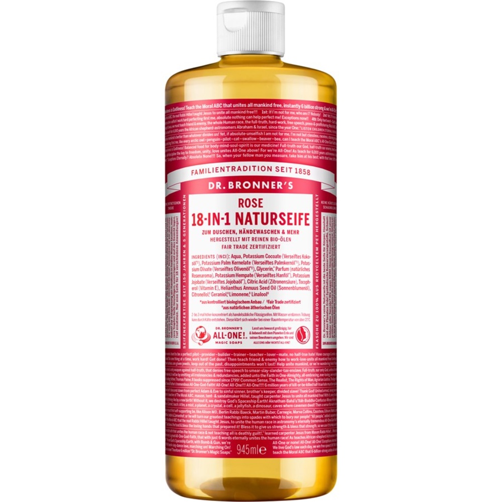 dr. bronners Rose 18-in-1 Natural Soap Gel douche