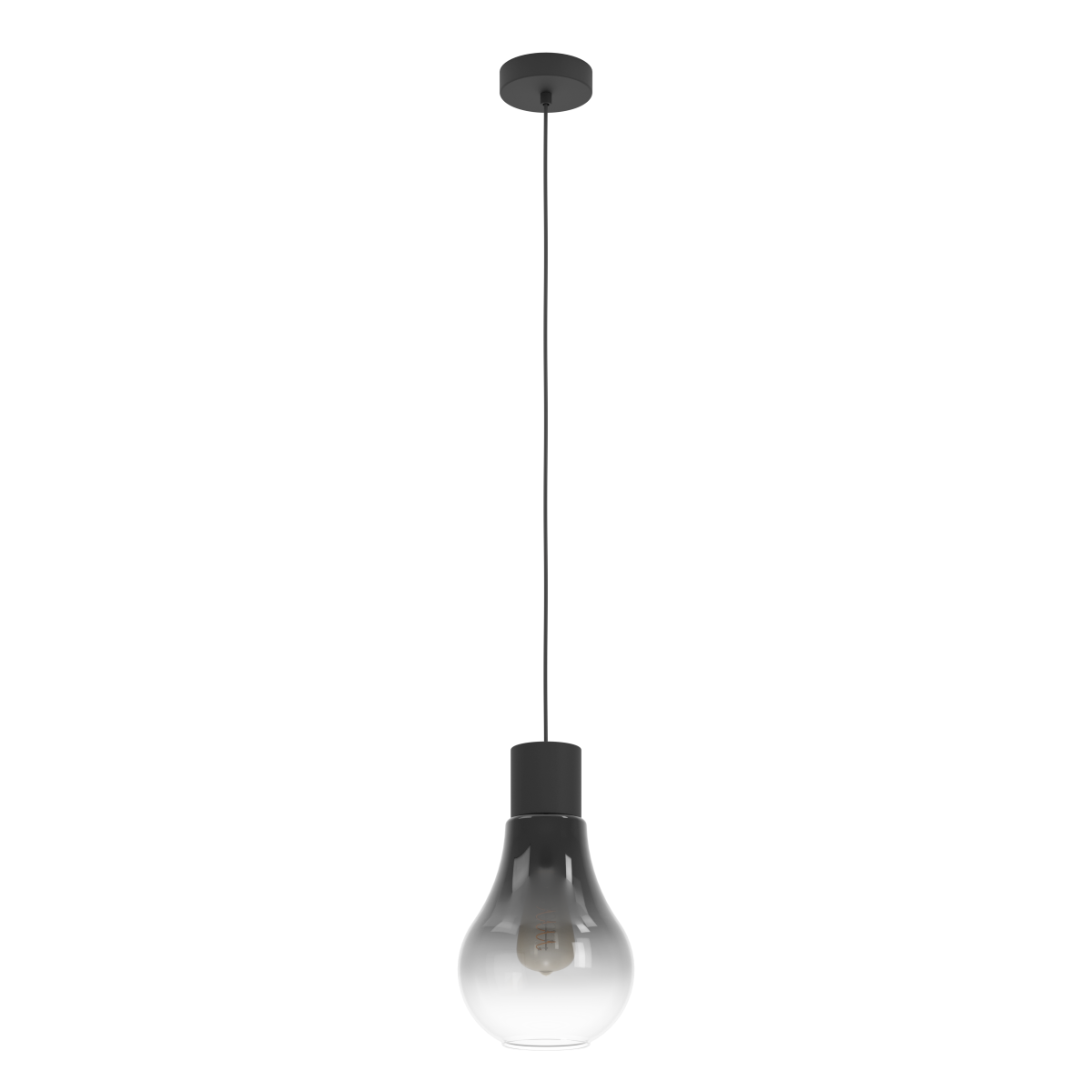 Roomio 1-flg Pendelleuchte No. 9802 Schwarz Grau