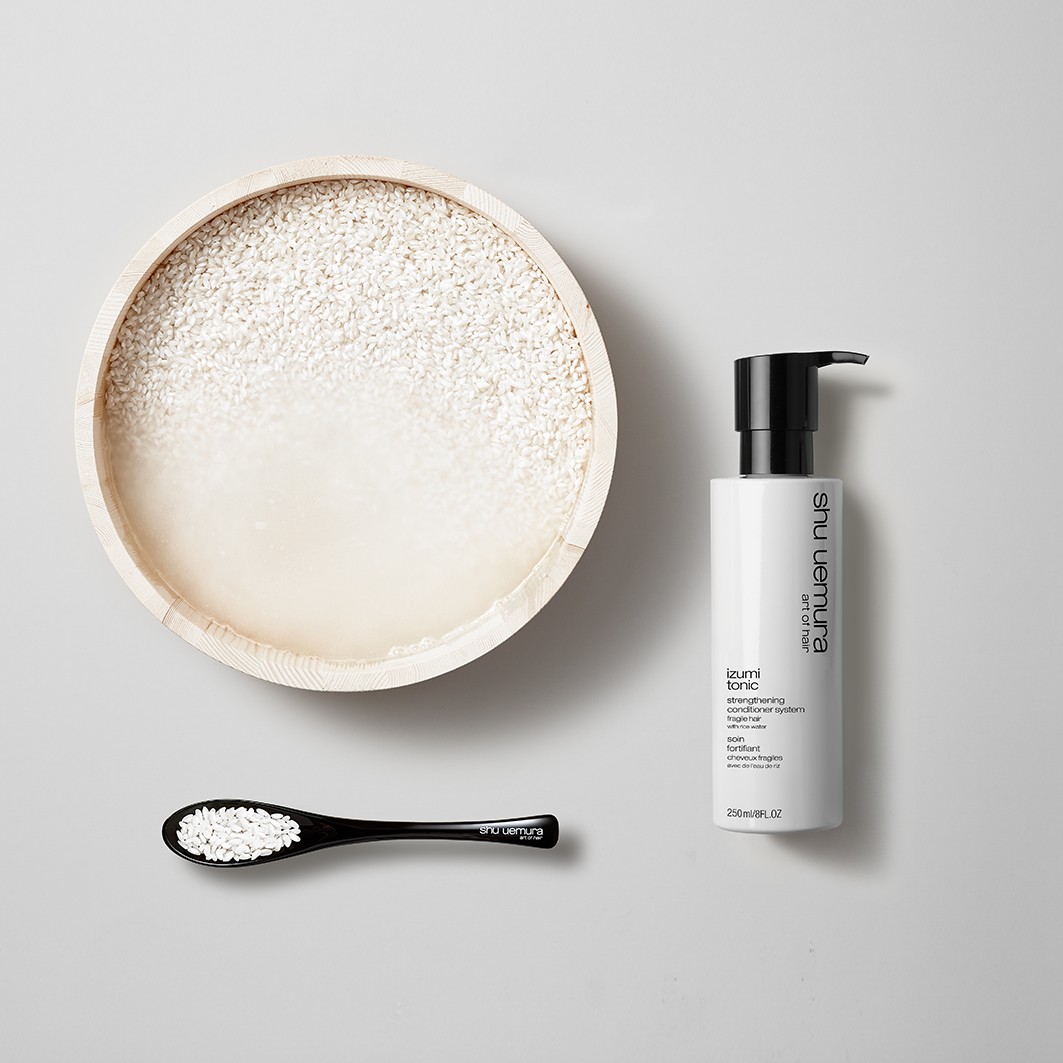 Conditioner für brüchiges Haar mit Reiswasser