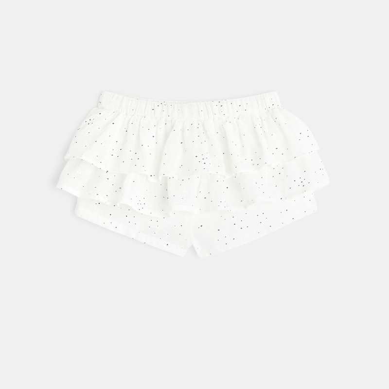 Jupe short bébé fille à volants Absorba