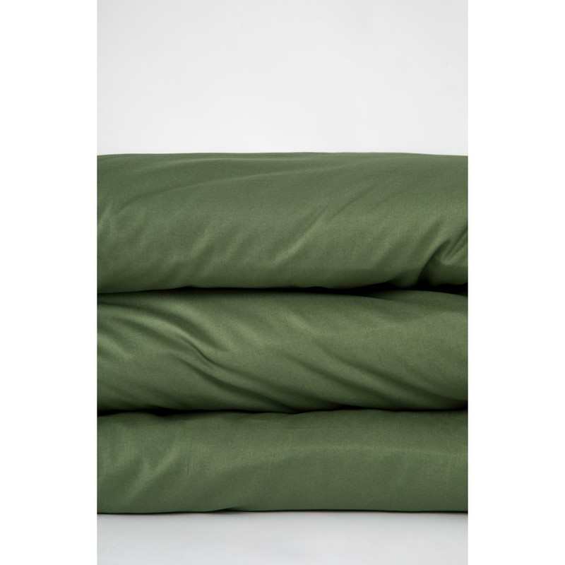 Housse de couette unie en Coton Bio pour lit 1 personne