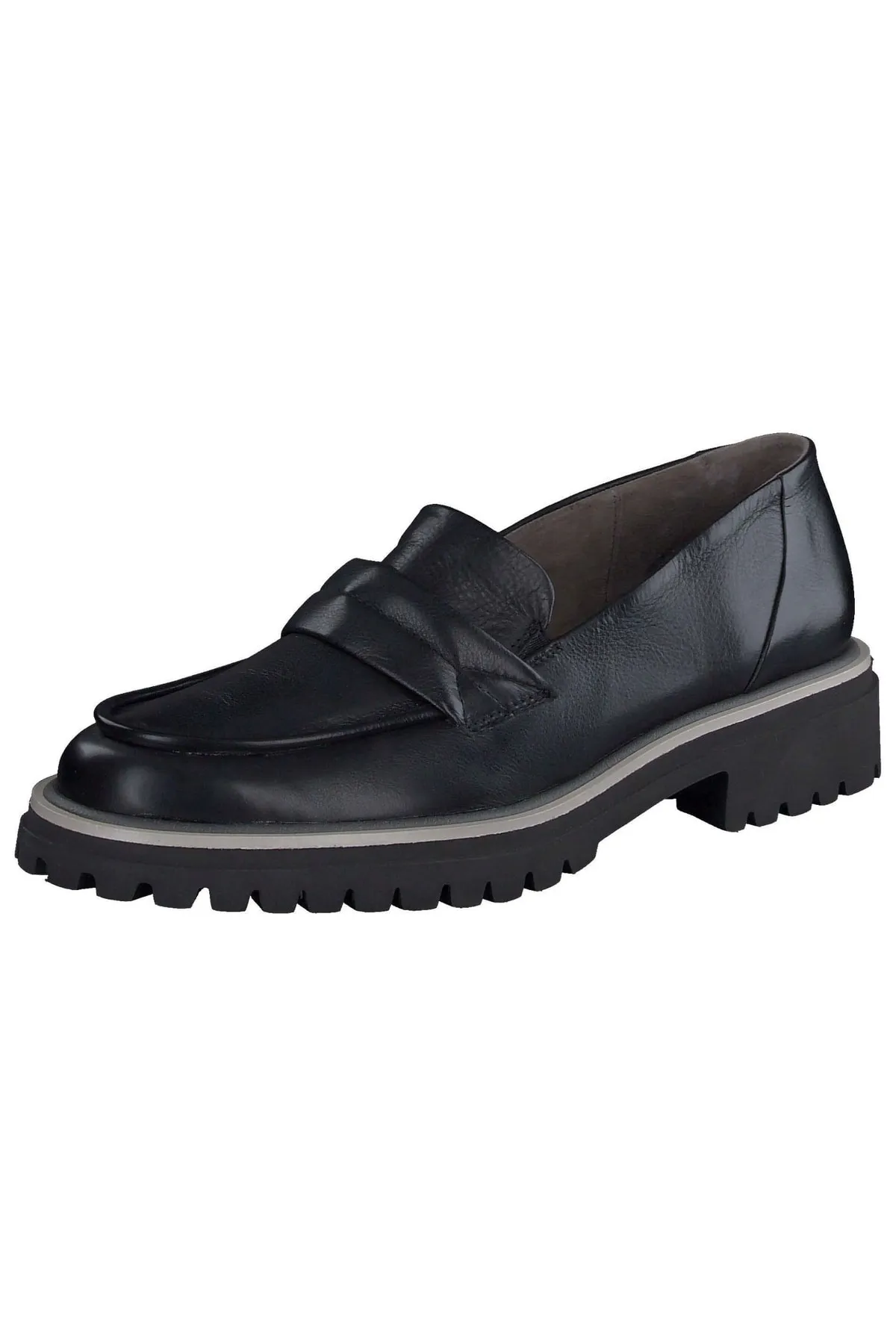 Paul Green  Flacher Schuh - Schwarz - Blockabsatz