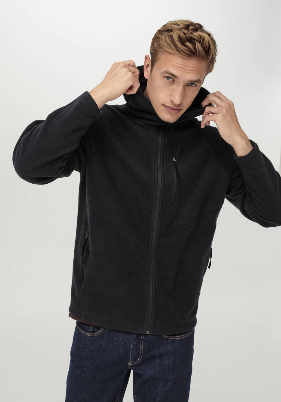 Softfleece-Jacke aus reiner Bio-Baumwolle