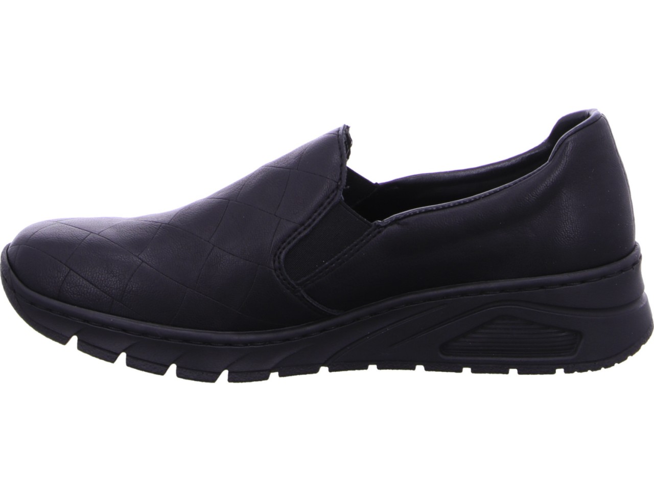 RIEKER Sportliche Slipper schwarz