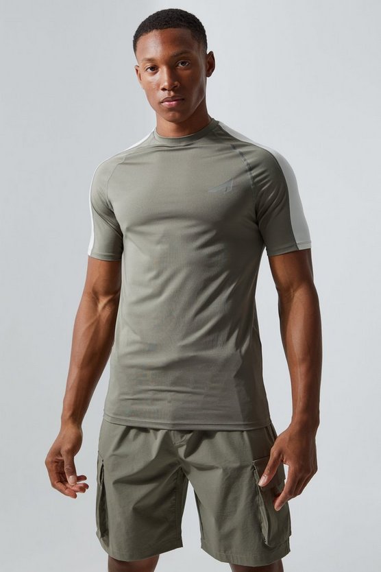 Active Colorblock schnell trocknendes T-Shirt