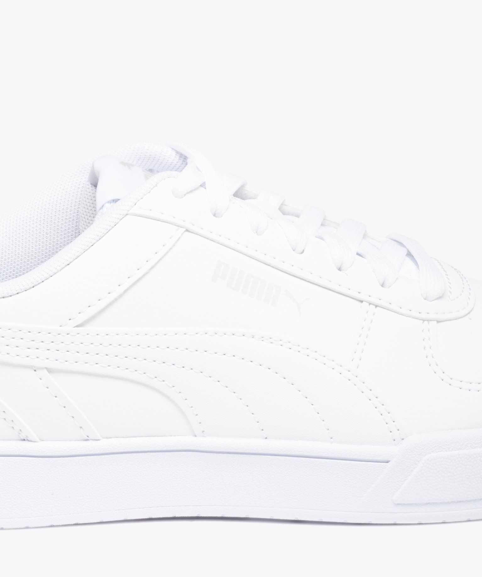 Baskets Garçon unies à lacets – Puma Caven blanc | GEMO