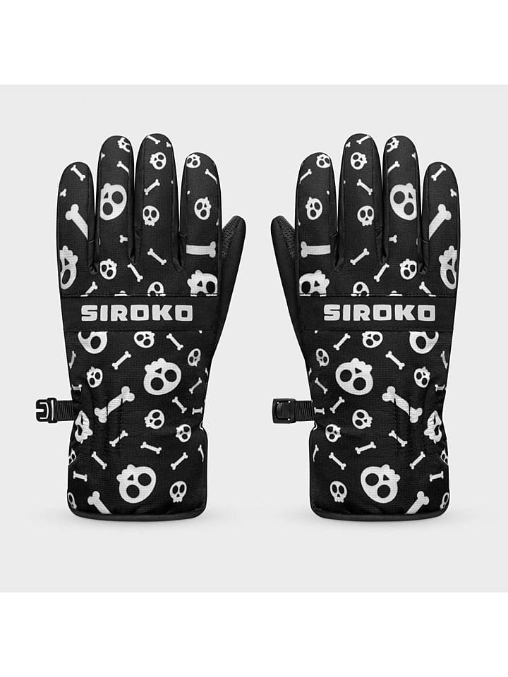 Siroko Funktionshandschuhe ''Skull'' in Schwarz/ Weiß günstig kaufen