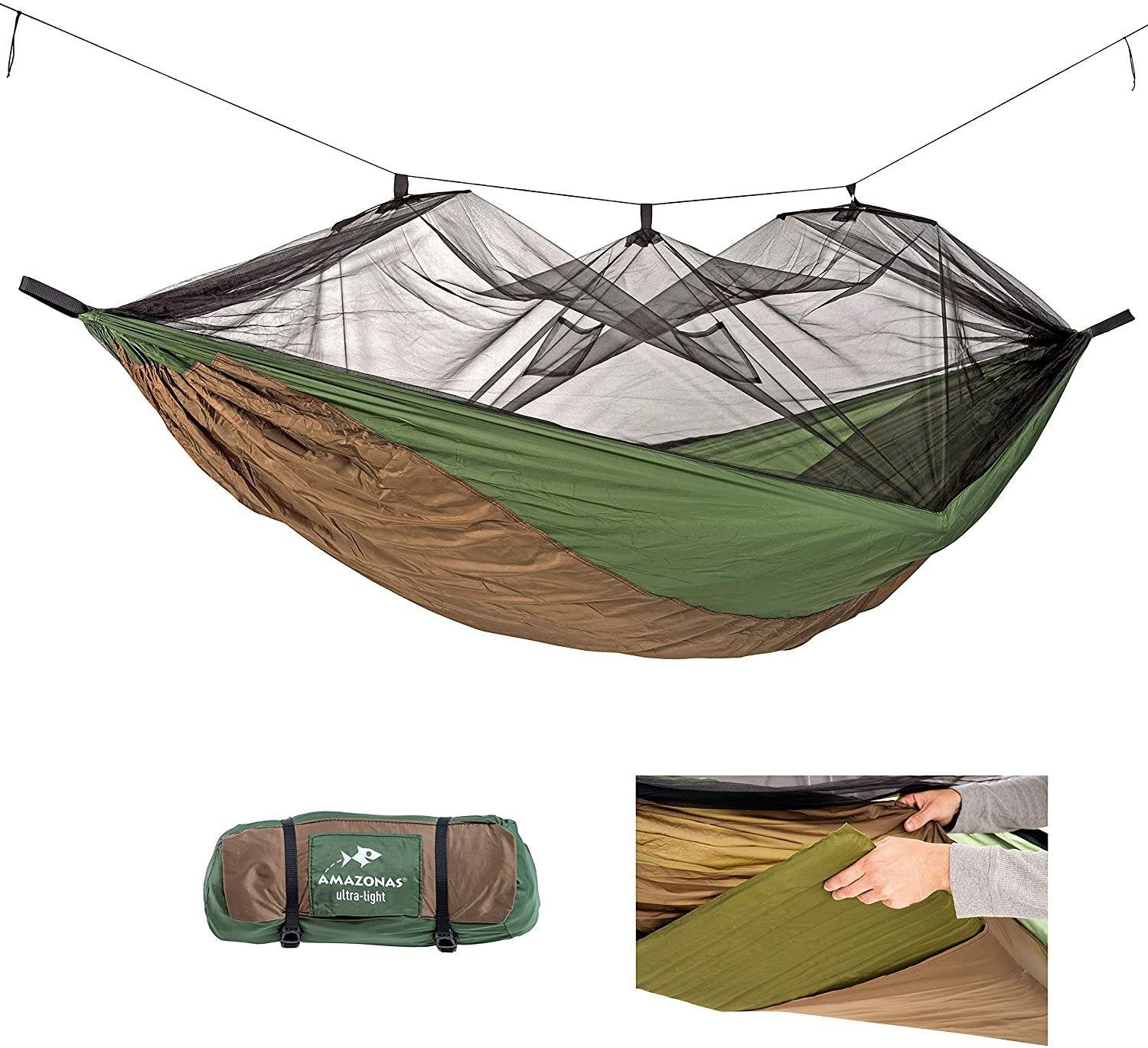 Amazonas Hängematte Adventure Moskito Hammock Thermo King-Size