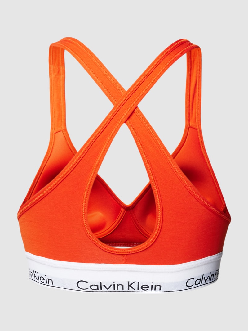 Soft-BH mit elastischem Logo-Saum Modell 'MODERN COTTON' in orange