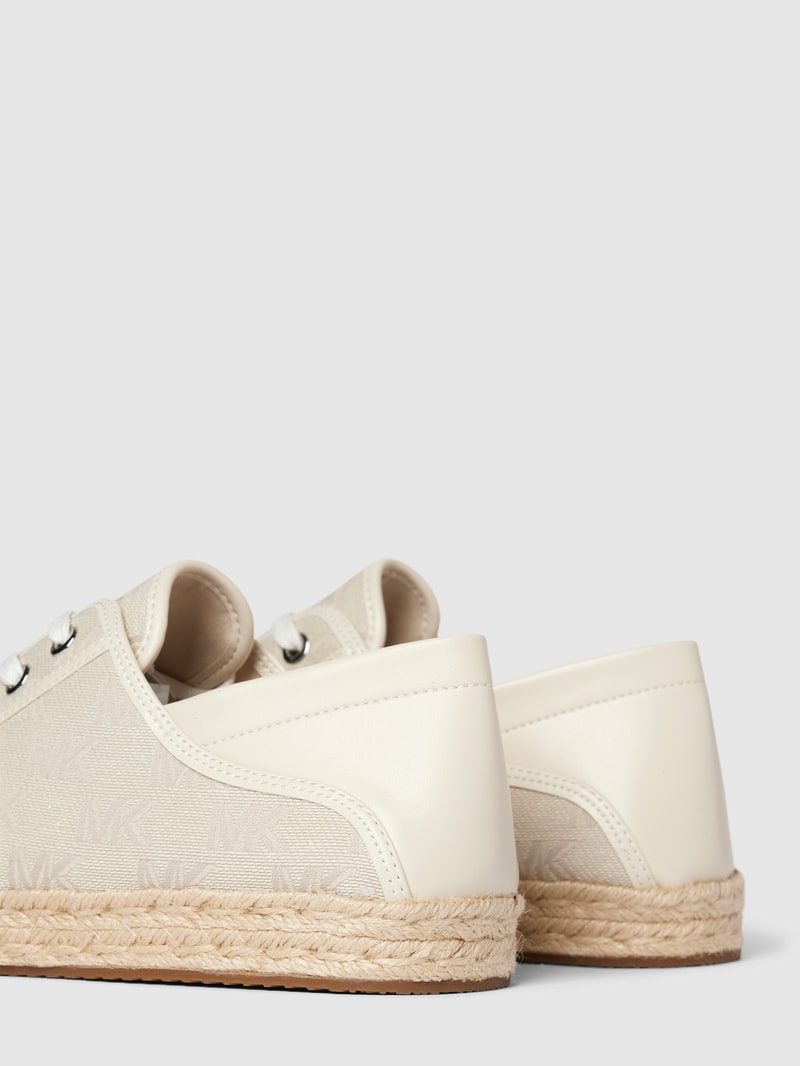Sneaker mit Label-Details Modell 'LIBBY' in offwhite