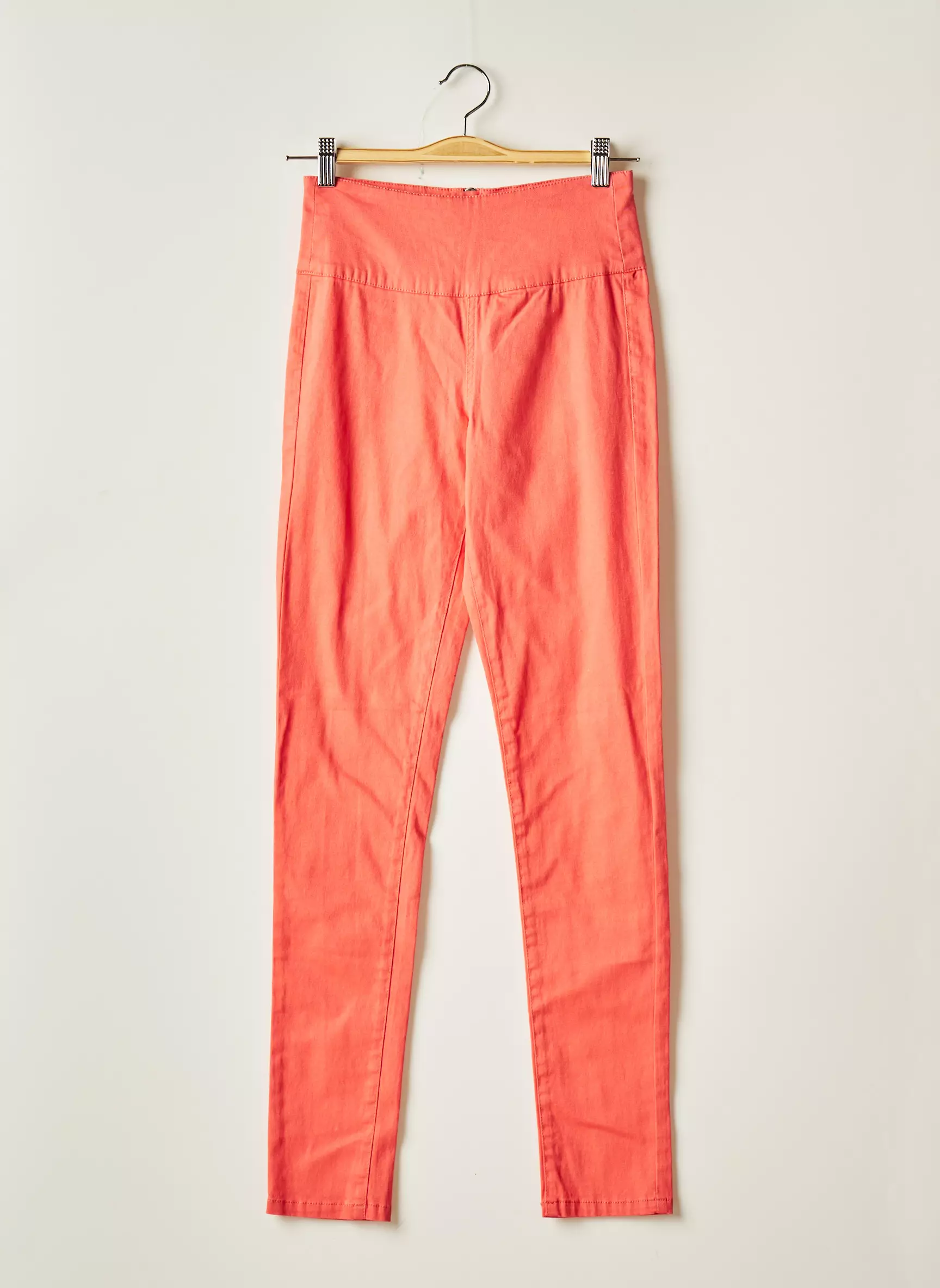 Pieces Pantalons Slim Femme couleur rose