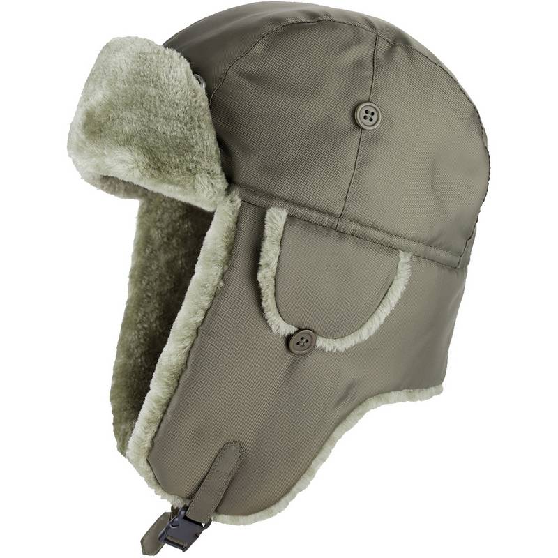 Black Snake Pelzmütze Pilot Fliegermütze