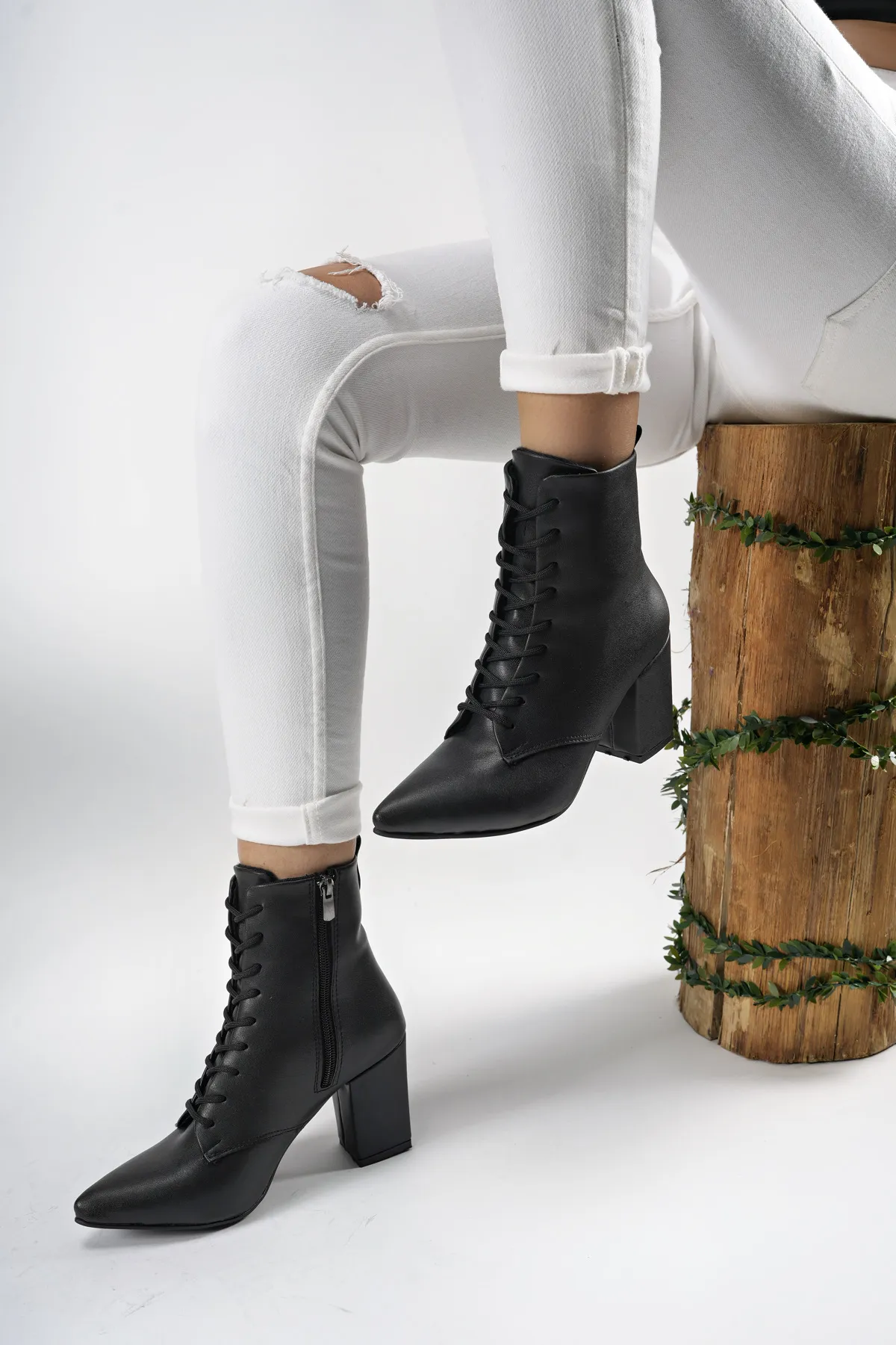Riccon  Lilethnora Damen-Stiefel mit Absatz 0012333, schwarze Haut