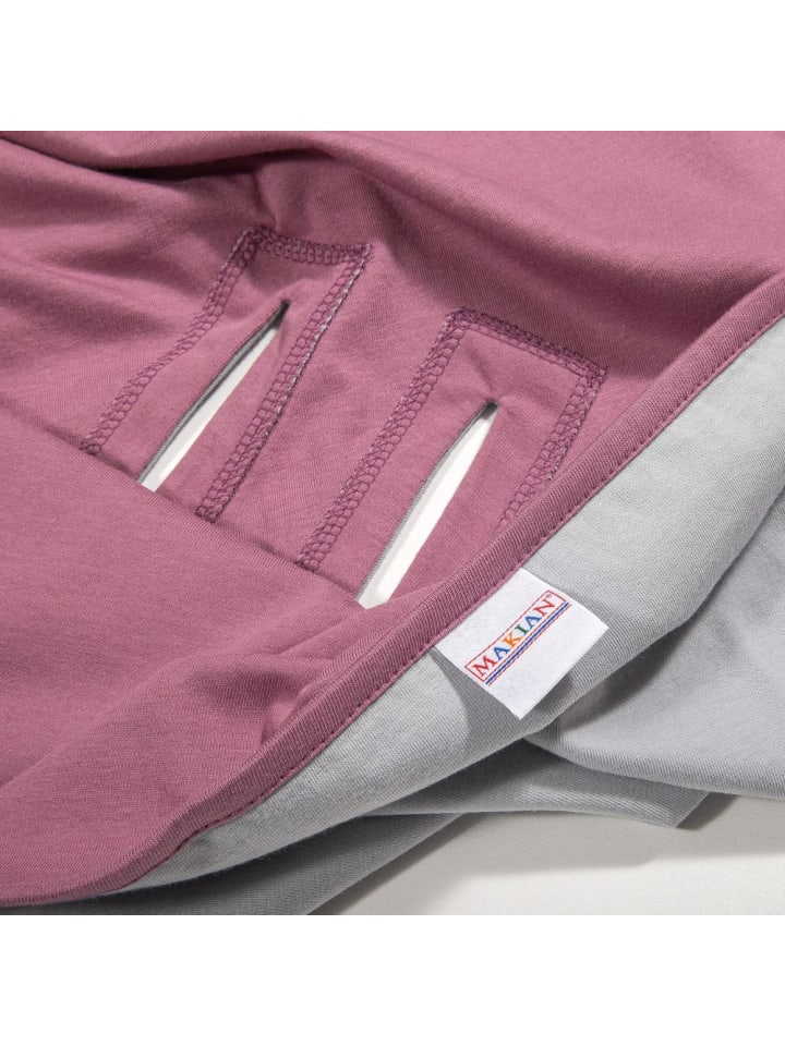 Makian Einschlagdecke leichte Jerseydecke - für Babyschale in rosa,lila günstig kaufen onesize