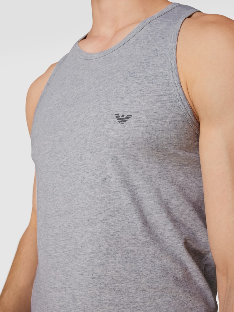 Tanktop mit Stretch-Anteil in anthrazit meliert